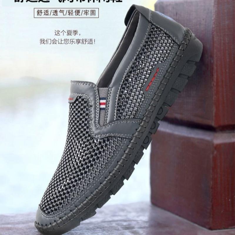 Cloth shoes men's summer sandals mesh men's shoes soft sole breathable summer mesh shoes men's shoes