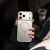 Luxury Large Window Magnetic Official Orange Phone Case For iPhone 17 16 15 14 Plus 13 12 Pro Max Wireless Charging Back Cover