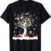 Ferret Christmas On Winter Tree Ferret Lover Pajamas T-Shirt