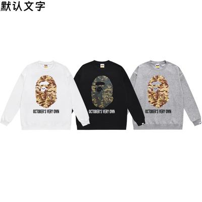 Unisex Luźna Bluza z Kapturem Z Nadrukiem Głowy Małpy Ciepła Zimowa Z Podszewką z Polarowego Bawełnianego Pulowera Dla Nastolatków Dorosłych