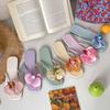Temperament Flower Fairy Style Flat Flip-flop Shoes Women's Summer Wear 2025 New French Premium Soft Sole Sandals