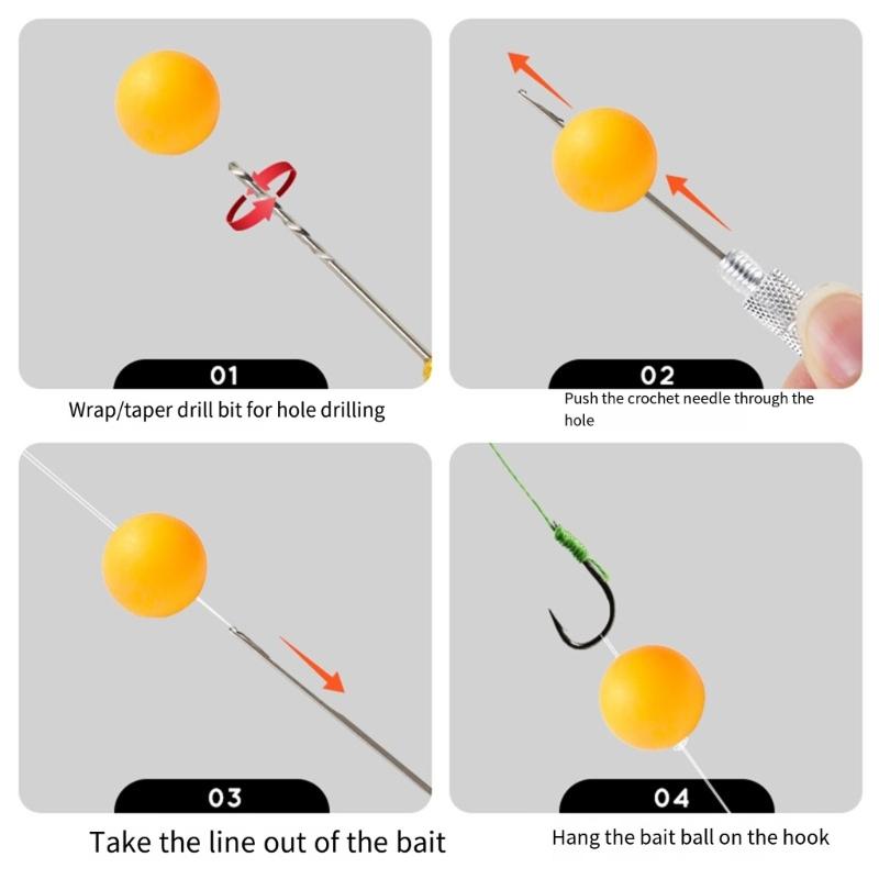 5Pcs Fishing Baits Needle Fishing Baiting Needle Hook Needle Carps Fishing Baiting Rig Tool Fishing Needle for Fishing