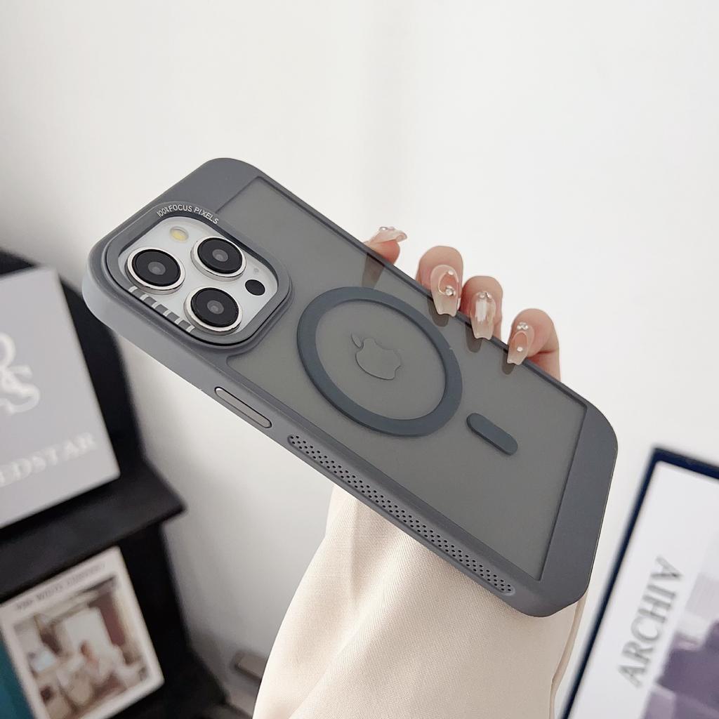 The New Magnetic Phone Case for Apple 16PROMAX Iphone15 with A Heat Dissipation Edge and A Skin Feel Shockproof 14 Protective Case
