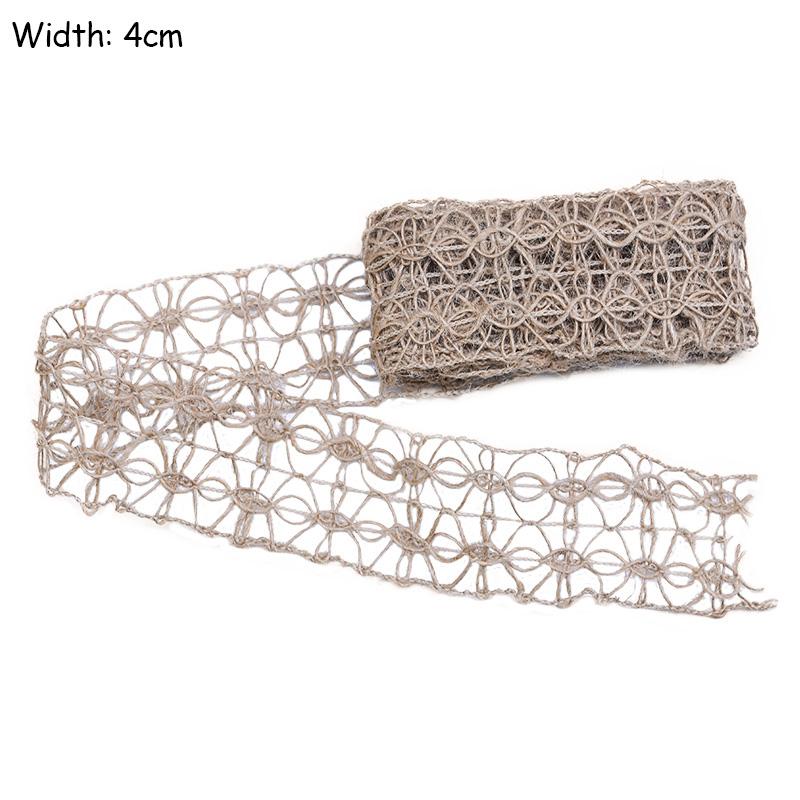 2M/Lot Natural Jute Burlap Ribbon Diy Gift Warrping Hemp Vintage Ribbon Festival Festival Decoration Party Crafts