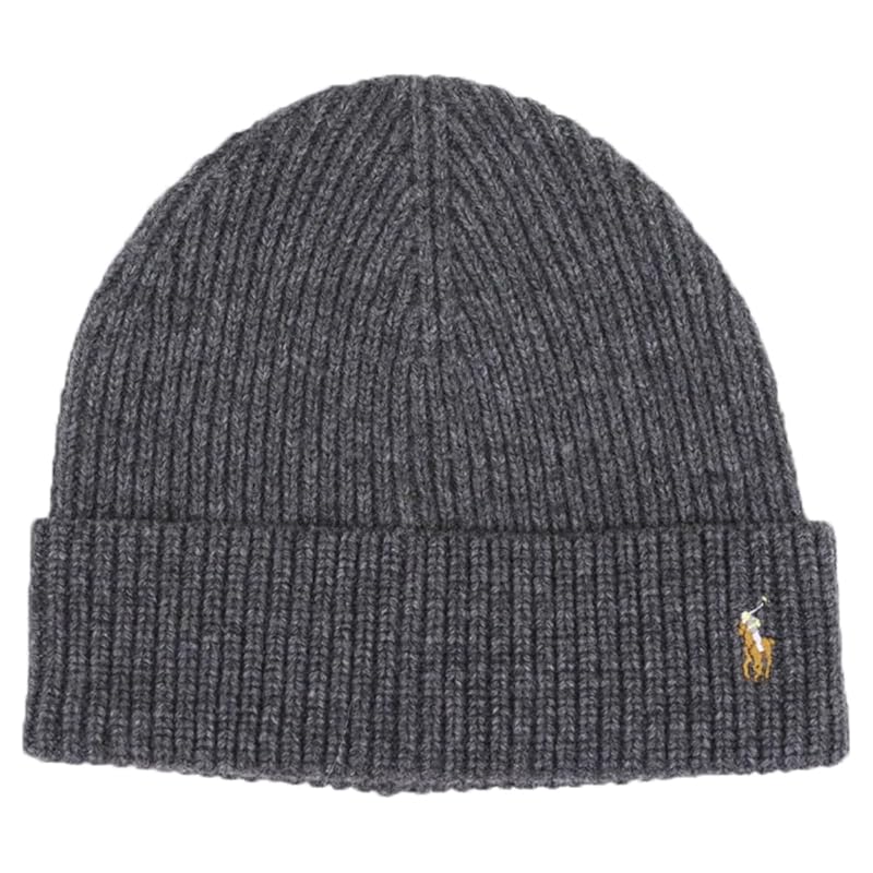 

(Polo Ralph Lauren) men s ladies pony embroidery wool/nylon knit cap knit hat 01080135-GREY [product]