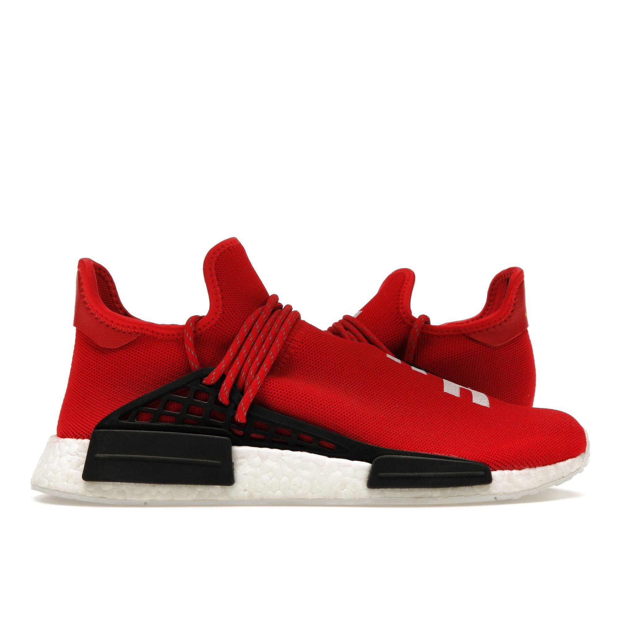 

Adidas Pharrell x NMD Human Race Красные кроссовки унисекс Обувь-белый черный BB0616