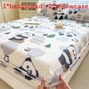 Dog Flower Dinosaur Bear Print Bedspread Set Cartoon Mattress Protective Cover