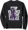 Stop Violence End The Silence Domestic Violence Gift Unisex Crewneck Sweatshirt