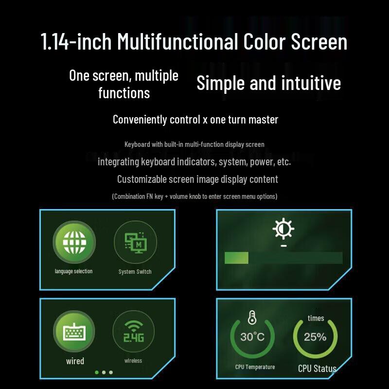 Qianxingzhe V99 Tri-Mode Transparent Gasket Mechanical Keyboard & Mouse Set