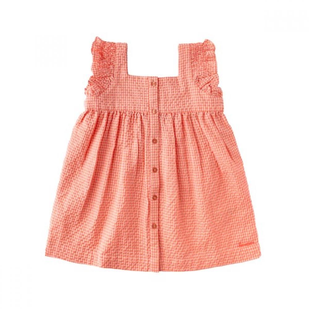 

Bonton Neon Check Dress 7617t 400 17 OR/110
