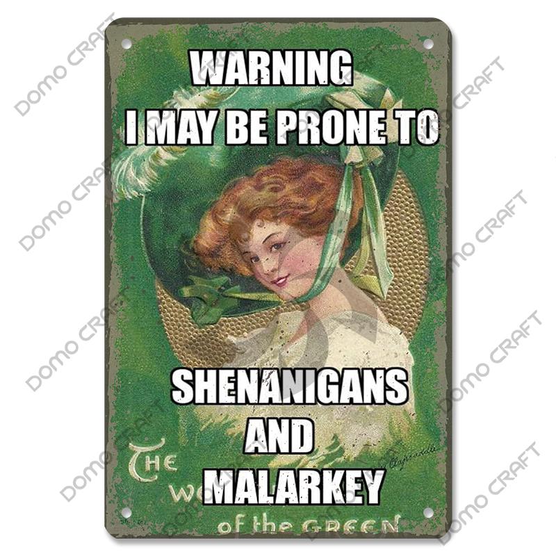 Irish Whiskey Poster Vintage Metal Plaque Sign Dublin Stout Metal Tin Plates Wall Decor for Bar Irish Pub Club Home