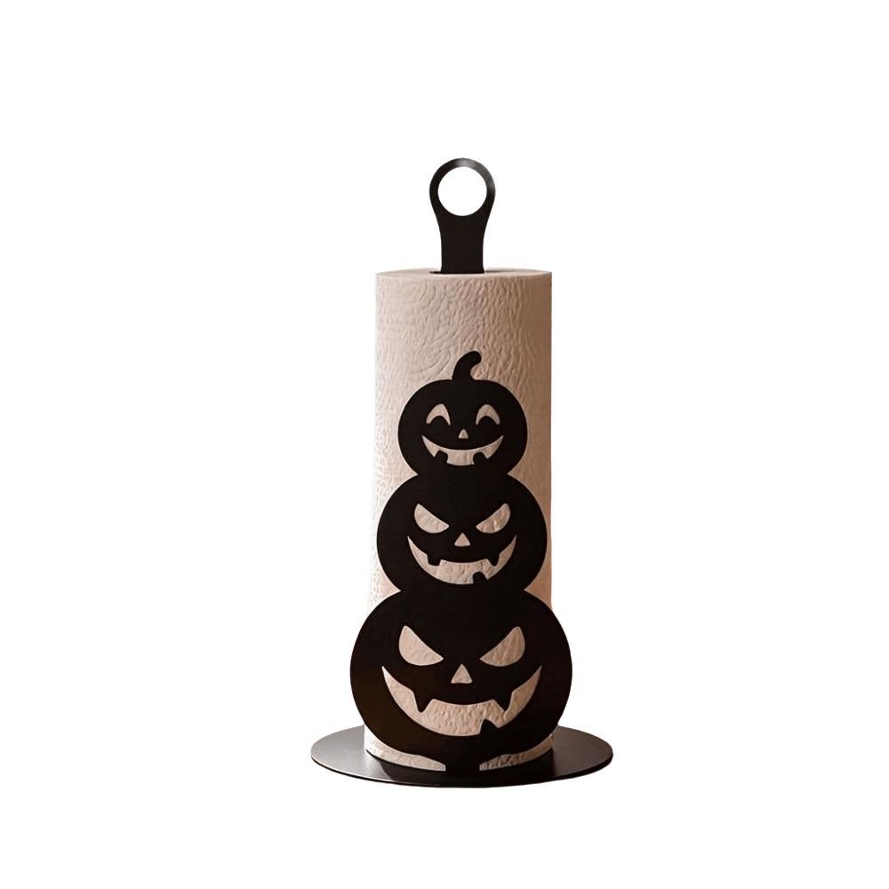 Wooden Base Santa Claus Towel Stand Acrylic Roll Paper Towel Holder Tissue Stand Dining Table