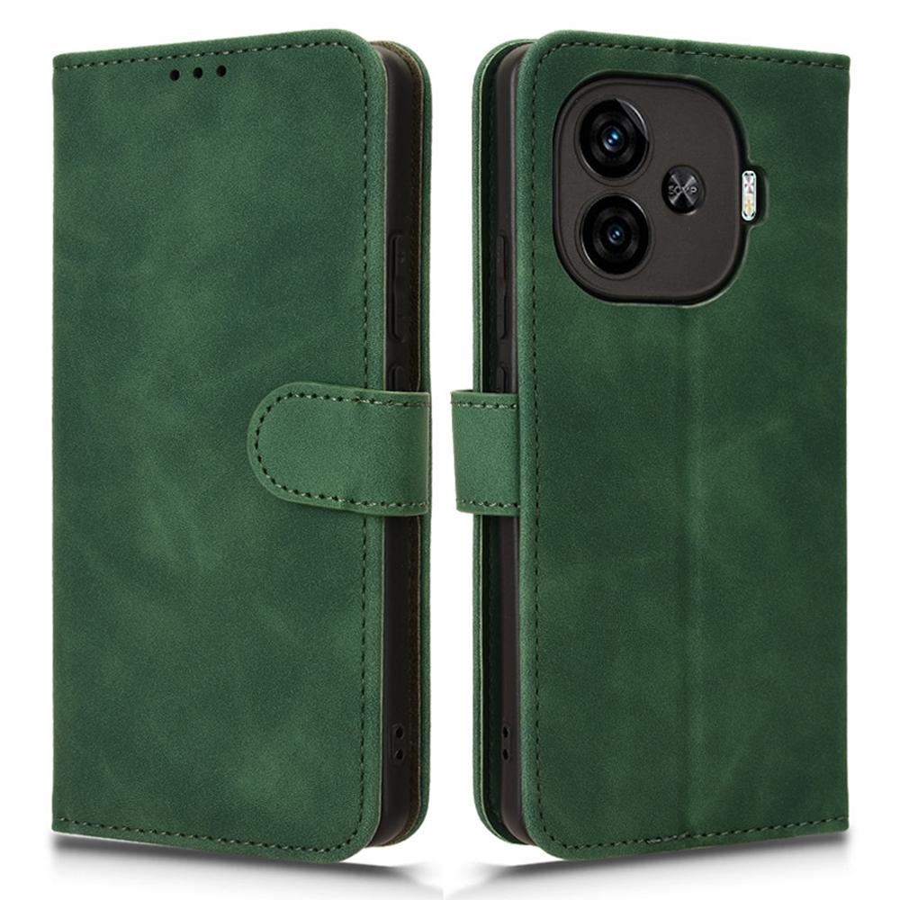 For Vivo iQOO Z9 Turbo 5G Case Wallet Leather Phone Cover Skin Feeling Texture