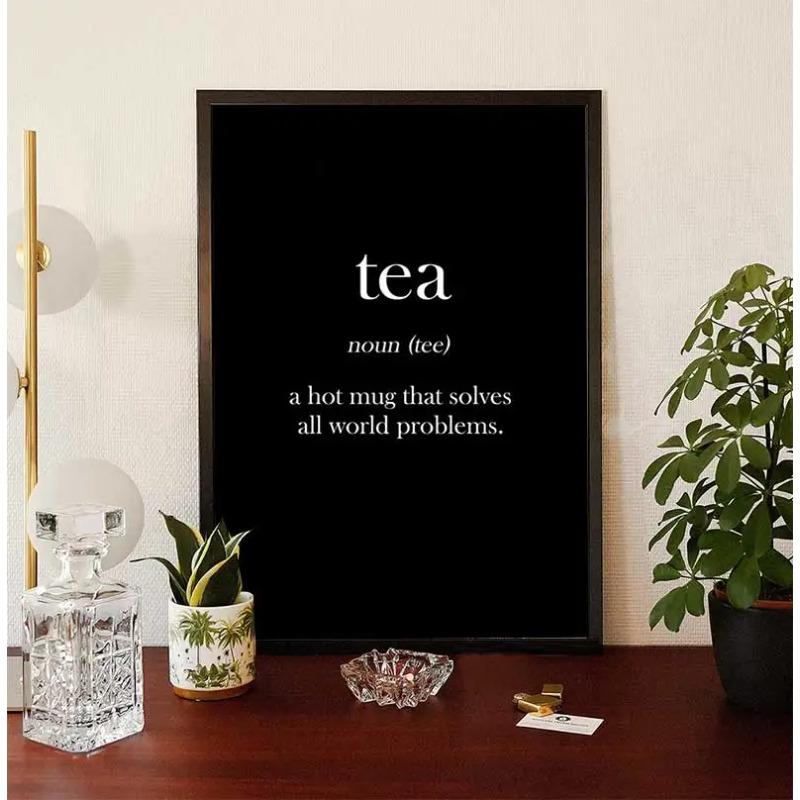 Wall Art Home Decor Modern Picture Am Coffee PM Wine Sign Print Kitchen Restaurant Poster Canvas Painting Modular Nordic Style