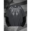 Y2K High Street Hip-Hop Dark Style Print Long-Sleeve T-Shirt, a Trendy Casual Style for Everyday Wear, Perfect for Street Fashion Enthusiasts