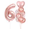 10-piece 32-inch Rose Gold Number Balloon Party Decoration Balloon Set AVE