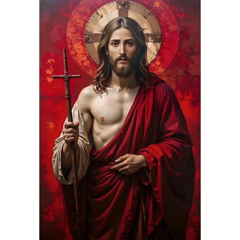 Newlyweds Jesus Catholic Posters Classic Pray Motivational Spirit Modern Prints Canvas Wall Art Picture Home Living Room Decor