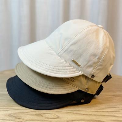 Spring and Summer Thin Fashion Fisherman Hat for Women, with Large Brim To Cover the Face and Protect from the Sun, Can Be Styled with a Ponytail,
