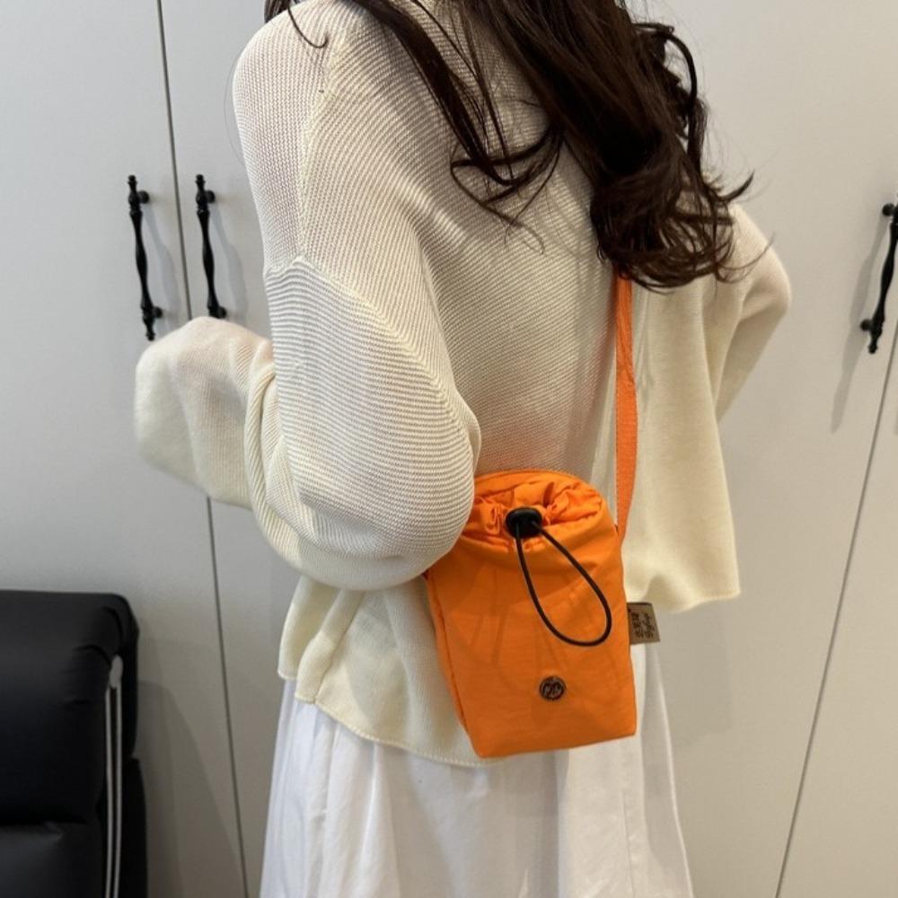 

Zipper Mini Nylon Crossbody Bag Multifunctional Single Shoulder Bag Walking фіолетовий