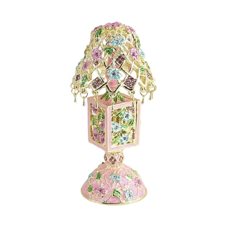 

Multifunctional Table Light Shape Jewelry Holder Colorful Jewelry Organizers Metal Texture Suitable for Various Occasion розовый