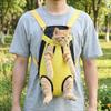Double Shoulder Pet Carrier Backpack Breathable Mesh Pet Outdoor Backpack Dog Front Carrier Hiking