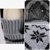 Winter Velvet Ear Protection Cap Women's Mask Scarf One-Piece Cap Warm Windproof Coldproof Knitted Wool Cap