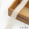 Ivory White Cotton Lace Trim Ribbon DIY Embroidered for Sewing Decoration Fabric Tape Handmade DIY Craft Materials Hair Headwear