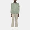 Stone Island Hooded Long Sleeve Solid Color Zip Jacket Men Jacket Green K1S156100042S0051-V0055