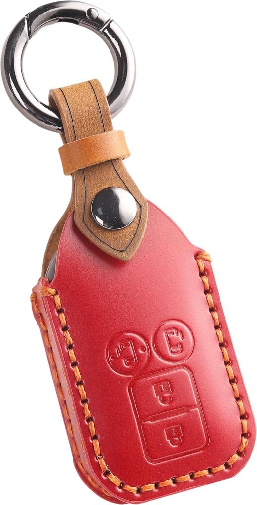 Kryt na klíče Suzuki Fronx Nový Jimny řady 64 Spacia Pouzdro na klíče Crosby Solio Originální kožené pouzdro na klíče Smart na míru Vlastní díly Dress Up Wine Red 4