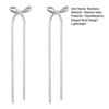 Bow Choker Necklace Earrings Women Bow Dangle Earrings Long Tassel Bowknot Drop Earrings for Wedding Prom Party Jewelry Gifts