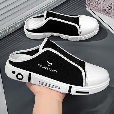Chaussures Décontractées Confortables de Haute Qualité pour Hommes Tendance Chaussures de Sport de Plage Basse Tige Respirantes Légères Hommes Bout Fermé Demi-Mules