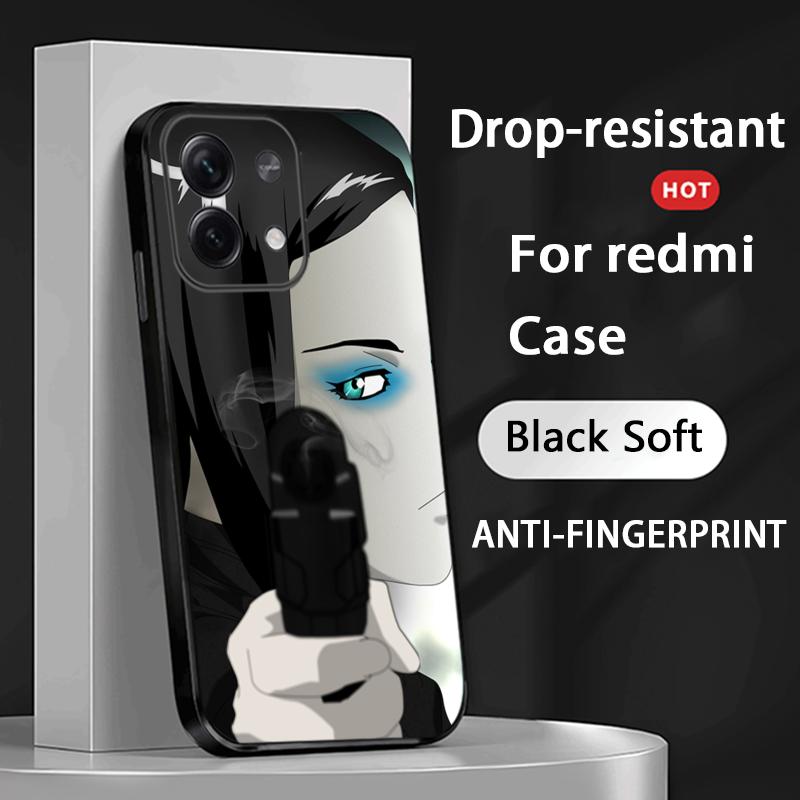 

Ergo Proxy Y2K girl japan anime Phone Case For Redmi Note 14 13 12 11 Pro Plus S 5G 14C A3 Soft Black Phone Cover Redmi Note 12 Pro 4G