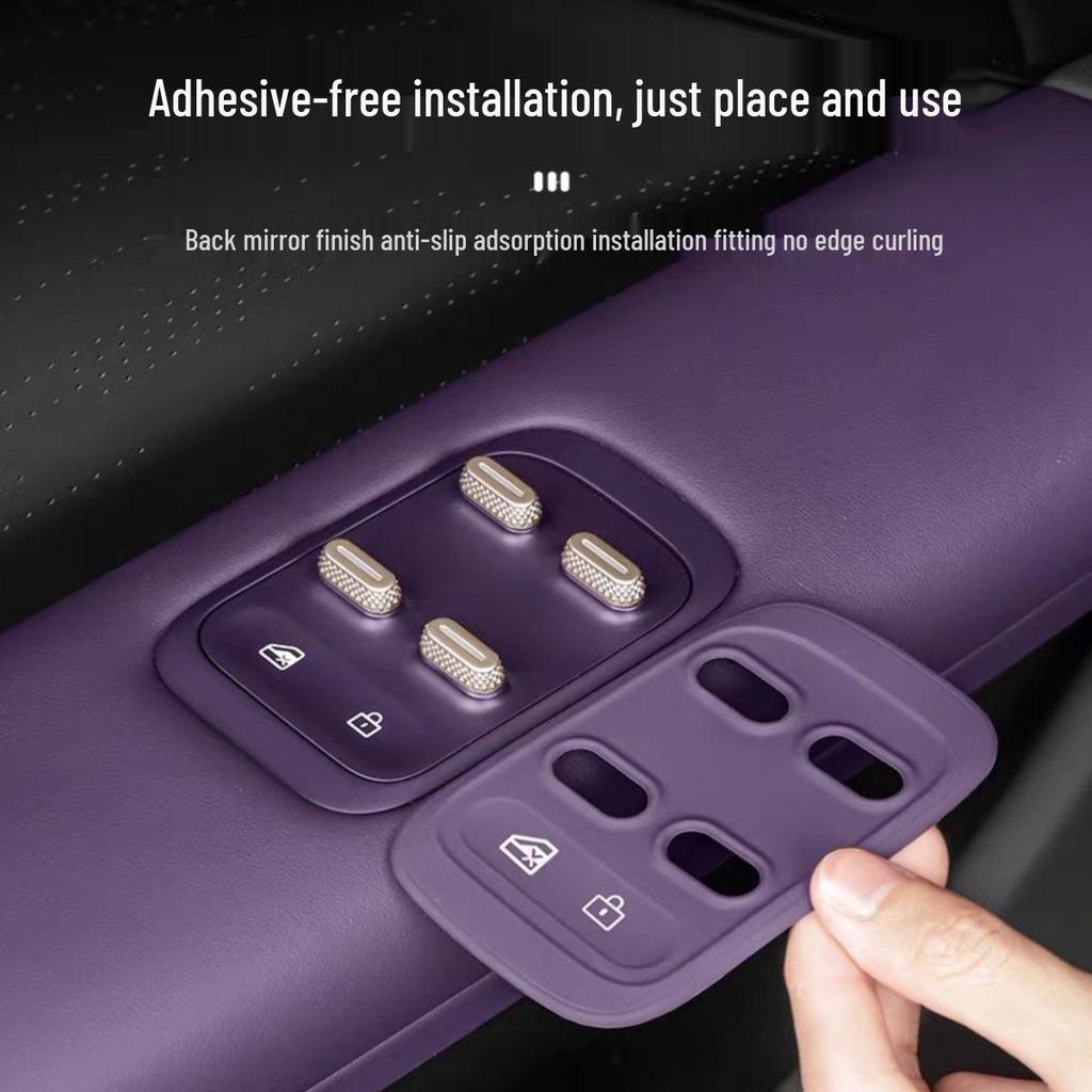 Silicone Door Window Lift Button Protector for Avatr 07 Car Interior