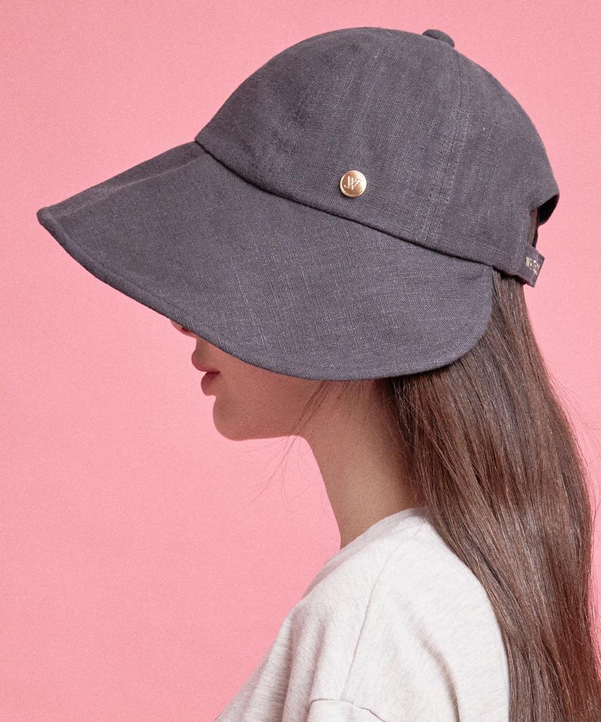 Hwaiteusaenjeu Linen Bonnet Hat New Katie