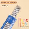 Rust-Proof Stainless Steel Double-Ended Knitting Needles for Handmade Dolls, Scarves, and Sweaters