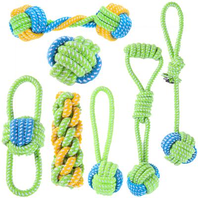 Hundespielzeug für große und kleine Hunde, interaktives Baumwollseil, Mini-Hundespielzeug, Ball für Hunde, Zubehör, Zahnbürste, Kauspielzeug für Welpen