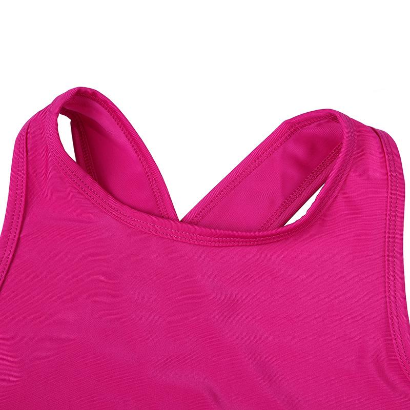 Camiseta sin mangas de la aptitud respirable de la camisa del gimnasio del entrenamiento sin mangas del chaleco de la yoga de los deportes de la espalda cruzada