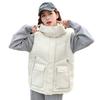 New cotton vest women's hooded short thickened and thin warm vest women's fashion vest