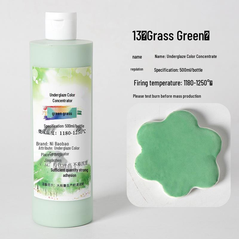 Ceramic Underglaze Concentrate 500ml – Medium Temp Pigment for Pottery Painting