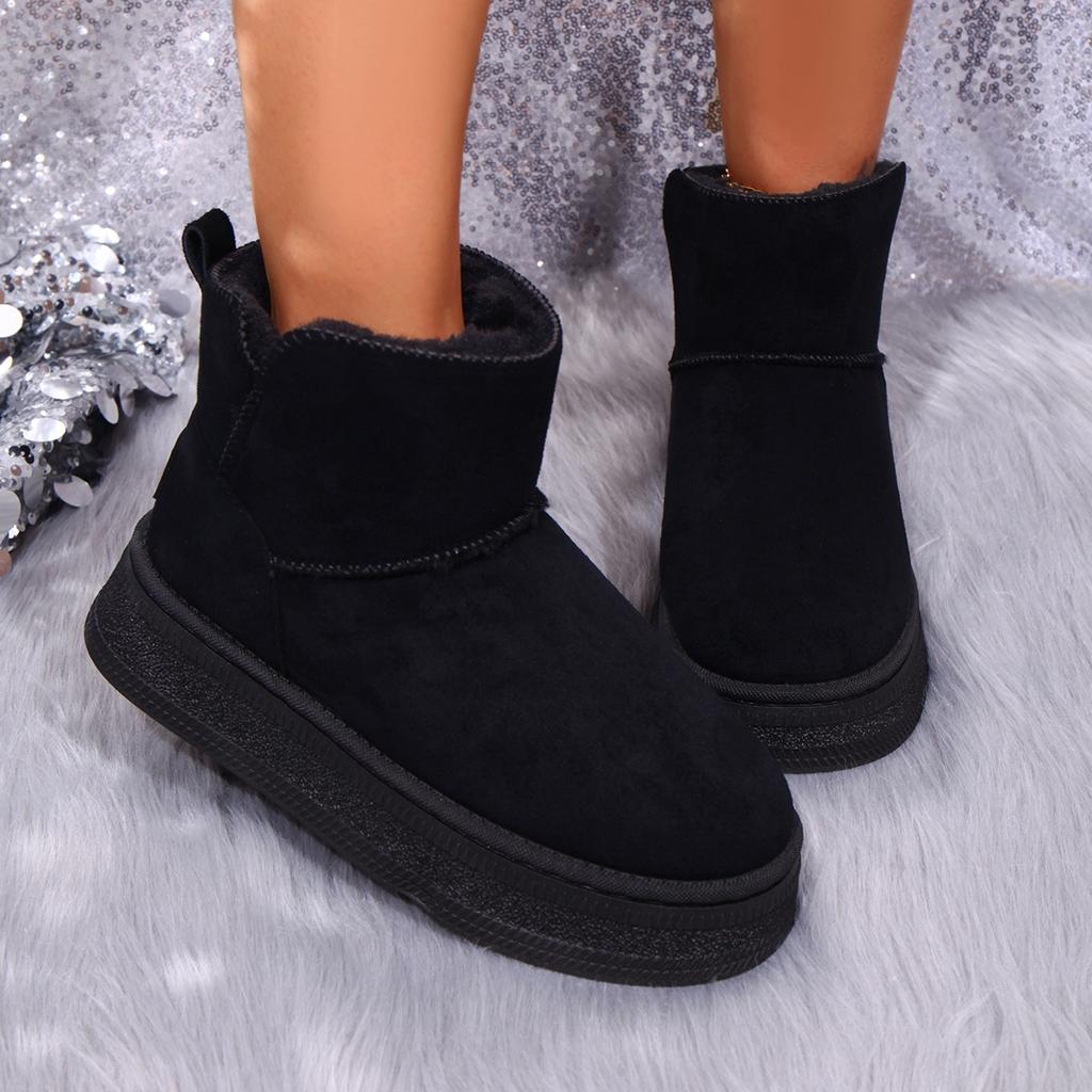 Women Snow Boots Platform Chunky High Anti-slip Shoes Women Spring Autumn On Promotion New Ankle Boots Zapatos De Mujer