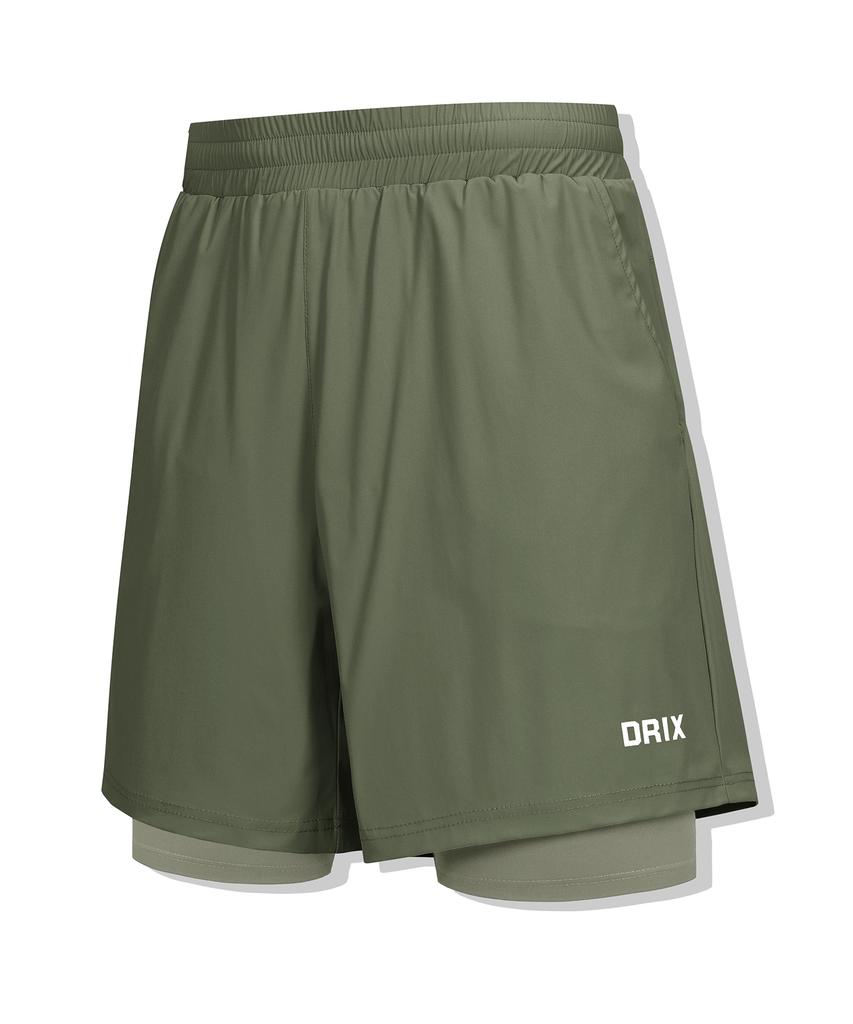 DRIX 2In1 Active Leggings Multi Shorts_5 Colors