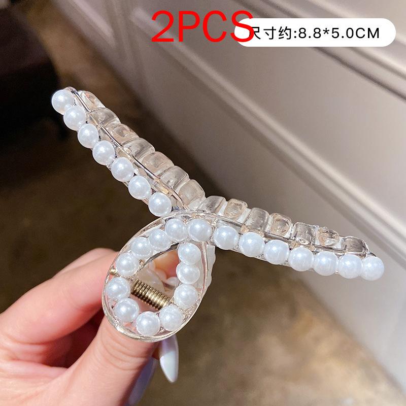 

100 вариантов стиля, комплект из 2 шт., матовые однотонные коготки для волос, элегантные простые акриловые заколки для волос, заколки, заколки, головные уборы для женщин, девочек, аксессуары для волос 2PCS