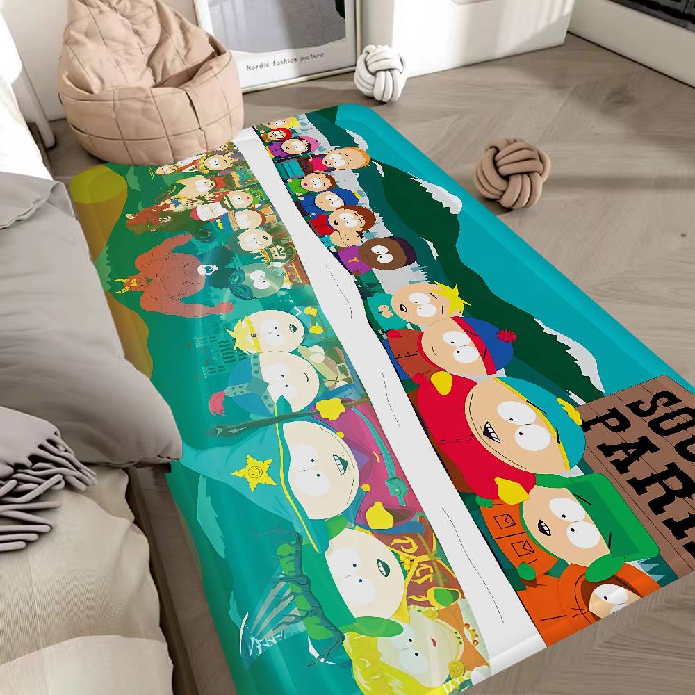Cartoon S-South Cute P-Park Room Mats Retro Multiple Choice Living Room Kitchen Rug Non-Slip Welcome Rug