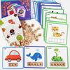 100-Piece Wooden Letter Spelling Game for Toddlers - Early Education English Word Matching Toy