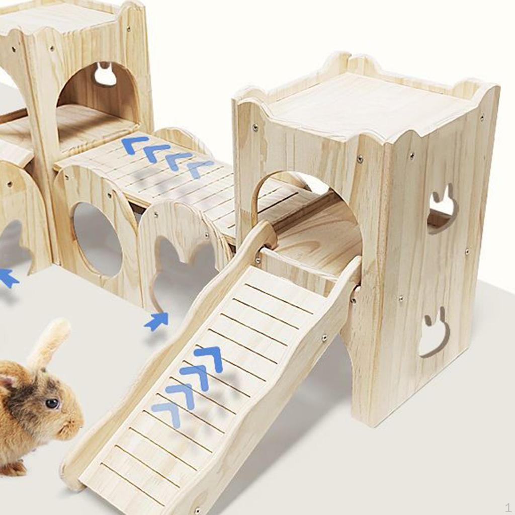 Rampe, Habitatdekoration für Kleintiere, Kletteraktivität, Holz