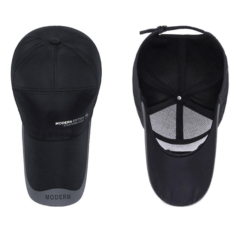 2024 Summer Outdoor Sports Baseball Hat Women Men Running Visor Cap Breathable Quick Dry Mesh Long Brim Sunscreen Peaked Caps