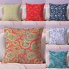 Paisley Bandana Pattern Pillow Case Silky Short Plush With Invisible Zipper Dustproof Sofa Cushion Cover For Home Decor