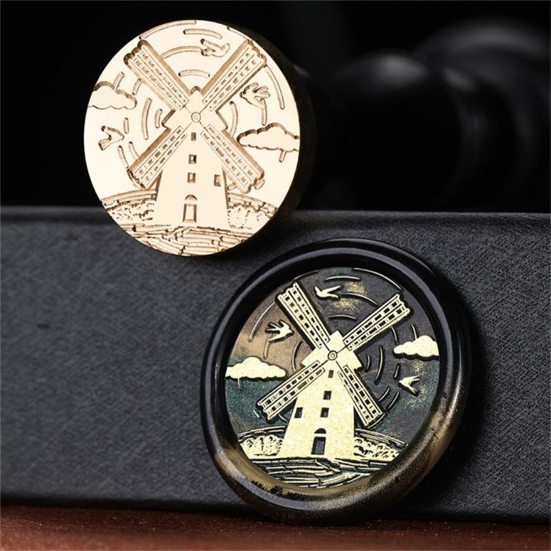 Scrapbooking Wax Stamp Head, Time Theme Wax Seal Stamp Head Replacement for Seal Wedding Invitations Envelope