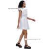 Cross-Border New Halloween Clothes Laser Bronzing Patent Leather Solid Sexy Party High Waist Jumpsuit Short dress Performance