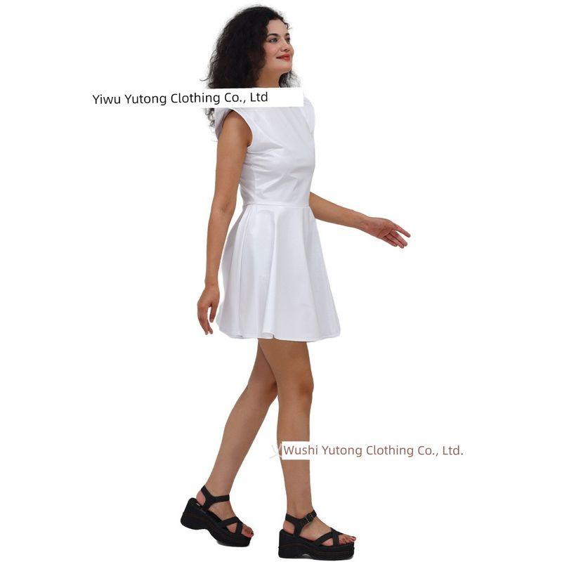 Cross-Border New Halloween Clothes Laser Bronzing Patent Leather Solid Sexy Party High Waist Jumpsuit Short dress Performance